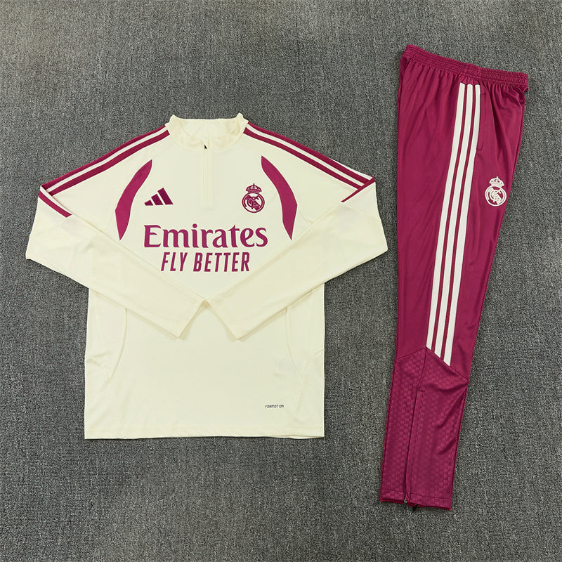 REAL MADRID Tracksuit Pink and White26-27