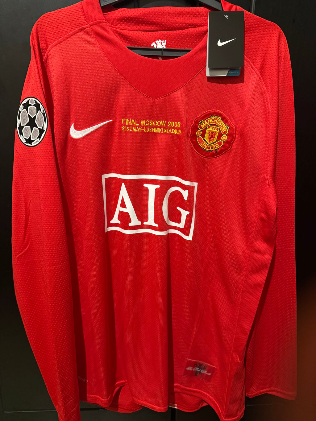 Man united home sign kit long sleeve 08/09