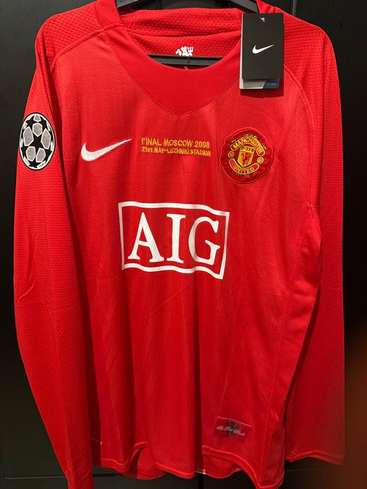 Man united home sign kit long sleeve 08/09