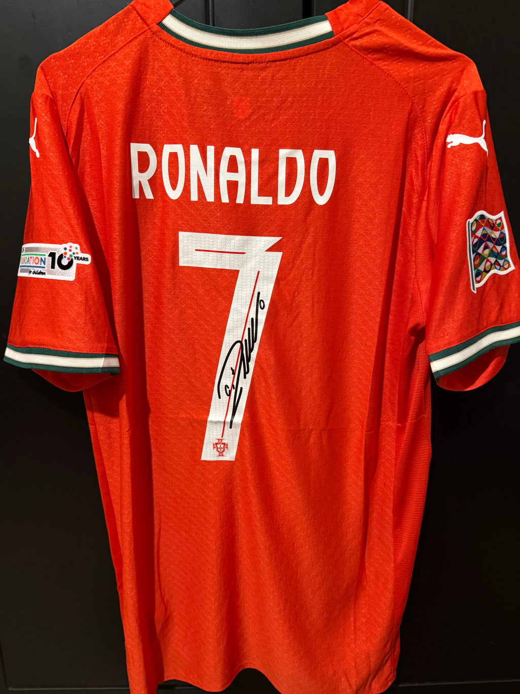 Portugal home Final kit  25/26 ronaldo with sign