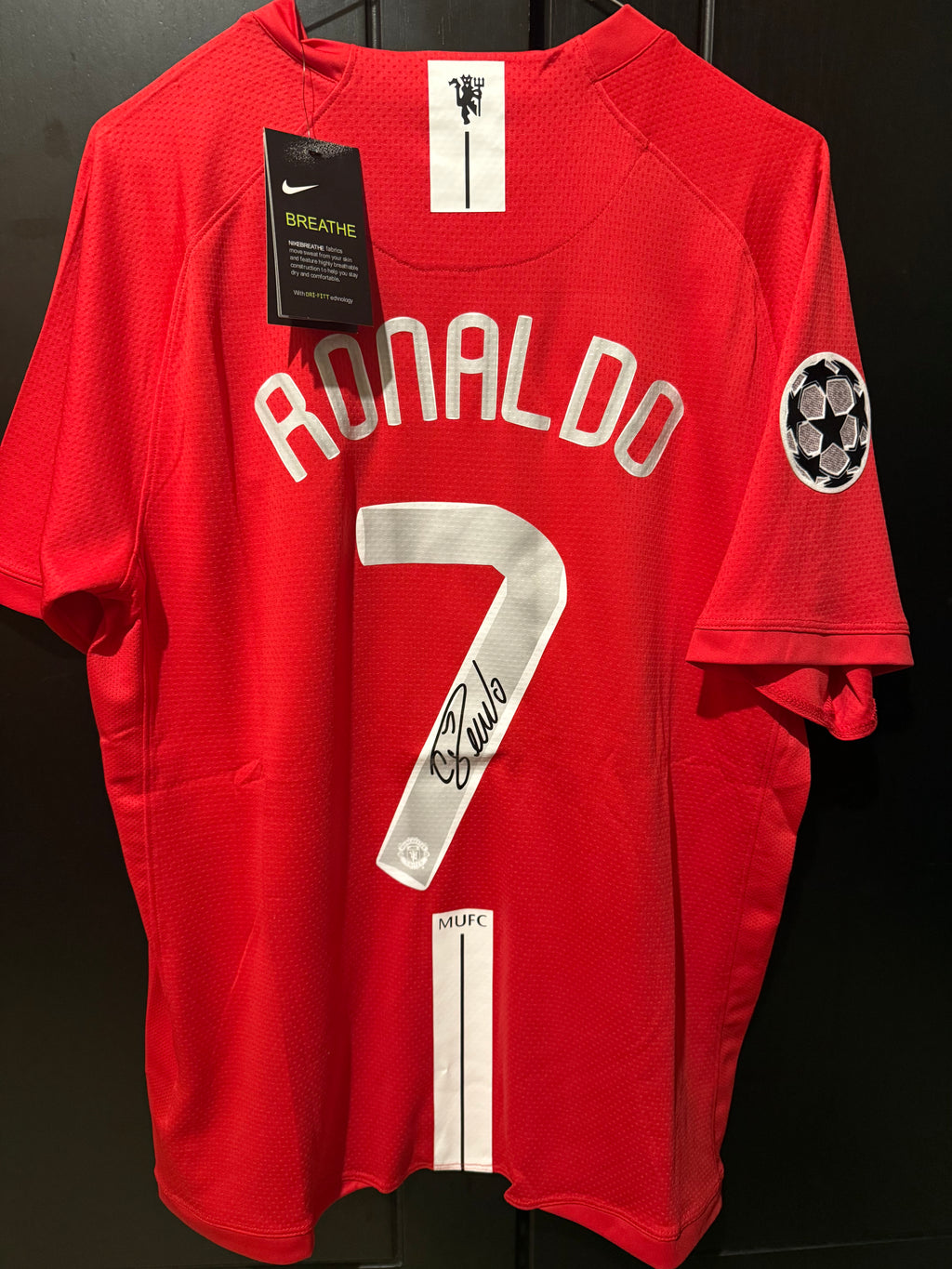 Ronaldo sign kit Retro Man united 2008 final champion kit