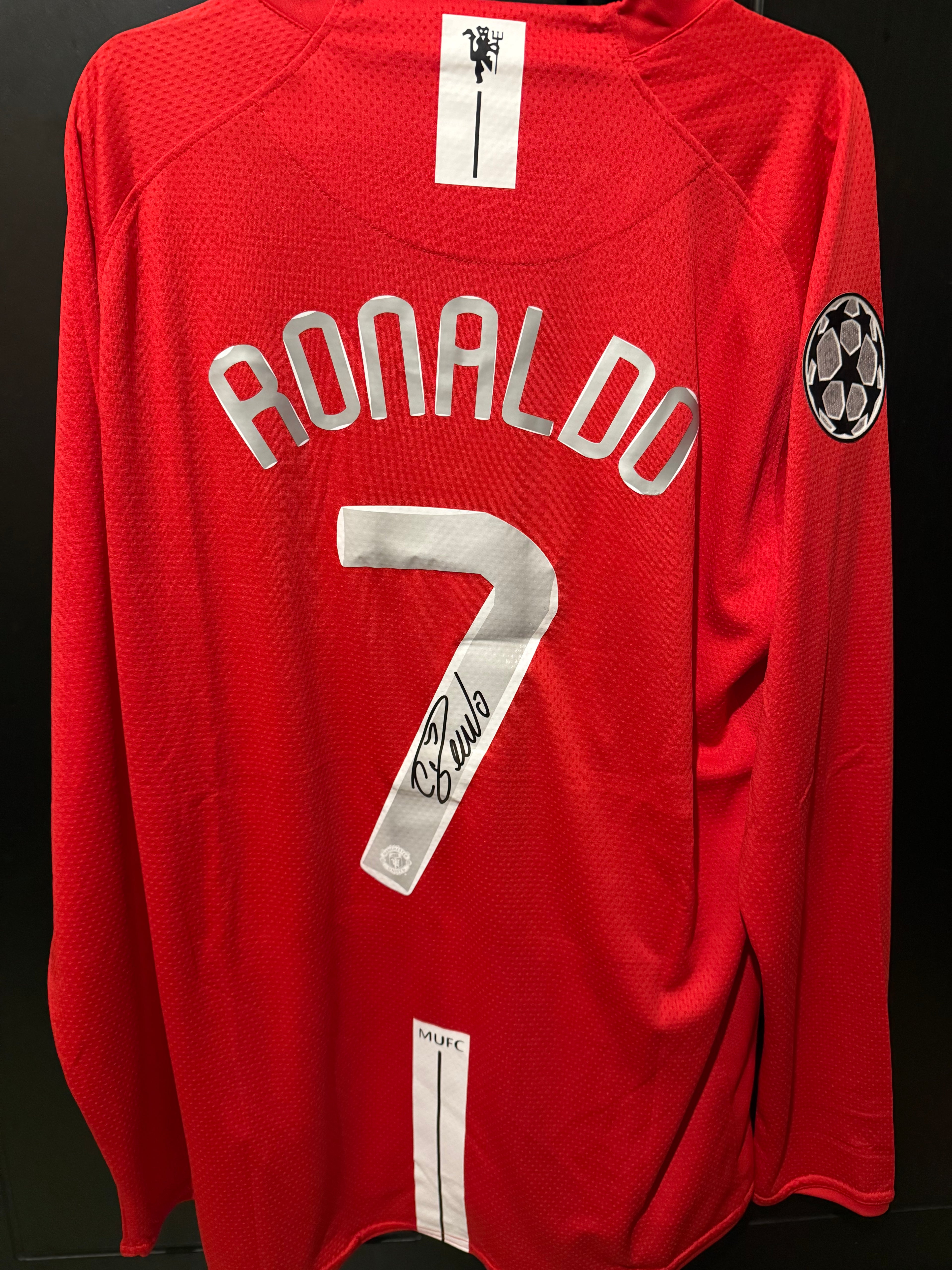 Man united home sign kit long sleeve 08/09